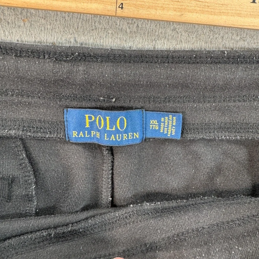 Polo Ralph Lauren Sweatpants Men's 2XL‎ Black Jogger Athleisure Running Pony